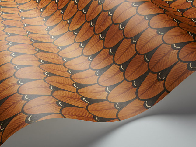 Narina Burnt Orange Wallcovering by Cole & Son 