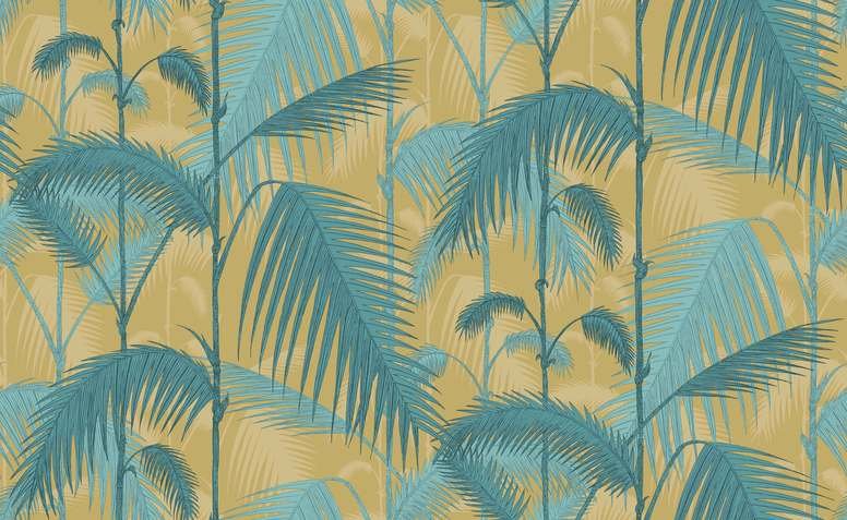 Palm Jungle Linen Union Fabric by Cole & Son 
