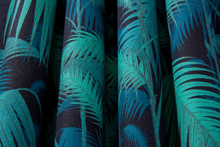 Palm Jungle Linen Union Fabric by Cole & Son 