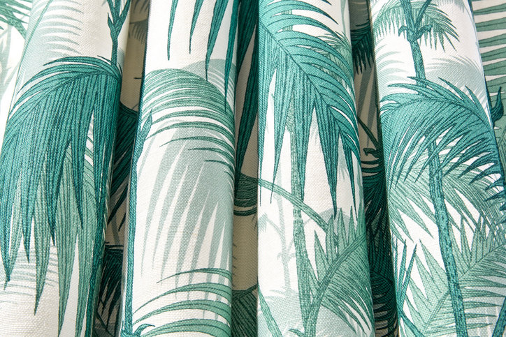 Palm Jungle Linen Union Fabric by Cole & Son 