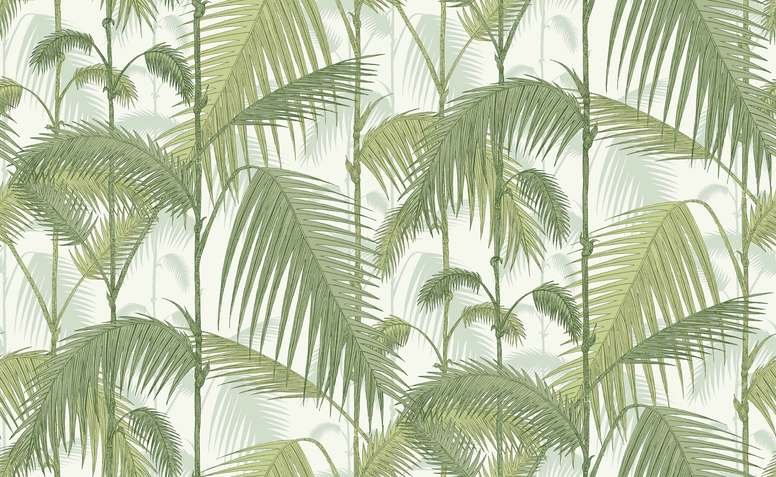 Palm Jungle Linen Union Fabric by Cole & Son 