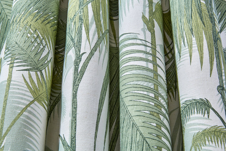 Palm Jungle Linen Union Fabric by Cole & Son 