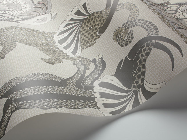 Safari Dance Grey Wallcovering by Cole & Son 