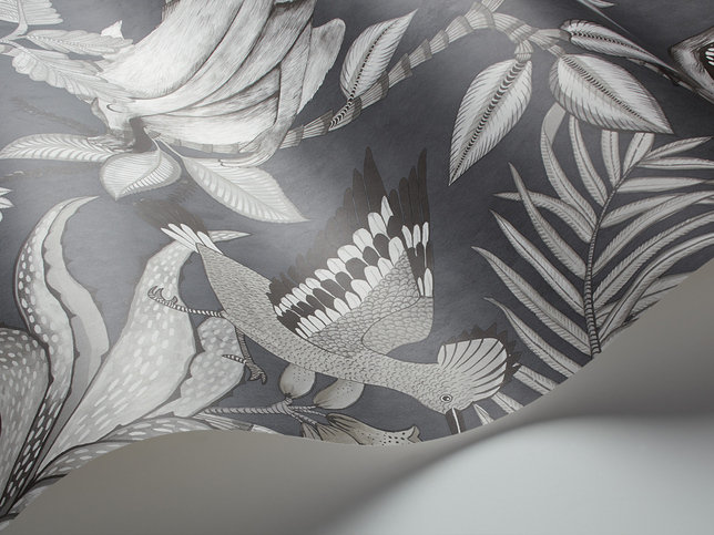 Savuti Charcoal Wallcovering by Cole & Son 