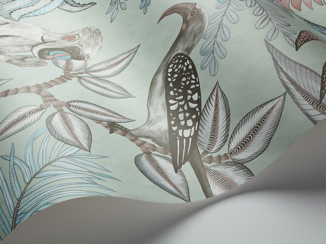 Savuti Duck Egg Wallcovering by Cole & Son 
