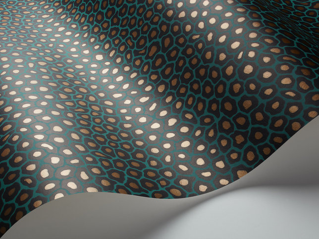 Senzo Spot Teal Wallcovering by Cole & Son 