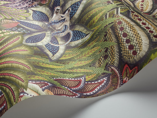 Singita Green Wallcovering by Cole & Son 