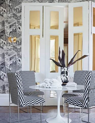 Tile Jacquard Fabric by Cole & Son 