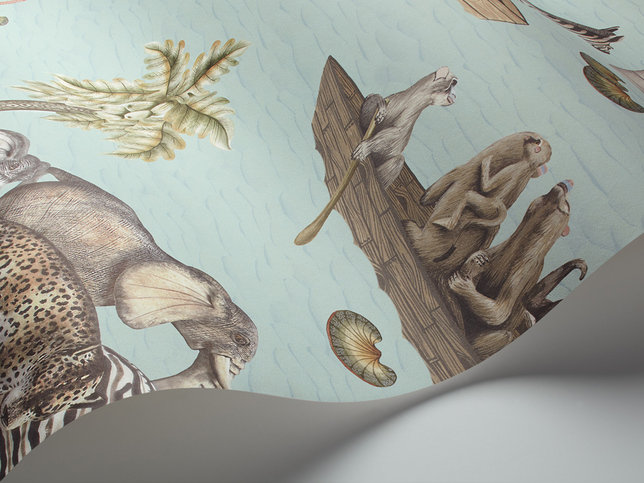 Zambezi Blue Wallcovering by Cole & Son 