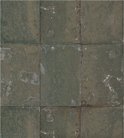 Antique Mirror Metallic Pewter (Foil) Wallcovering by Cole & Son 