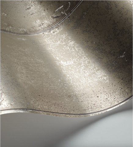Antique Mirror Metallic Pewter (Foil) Wallcovering by Cole & Son 