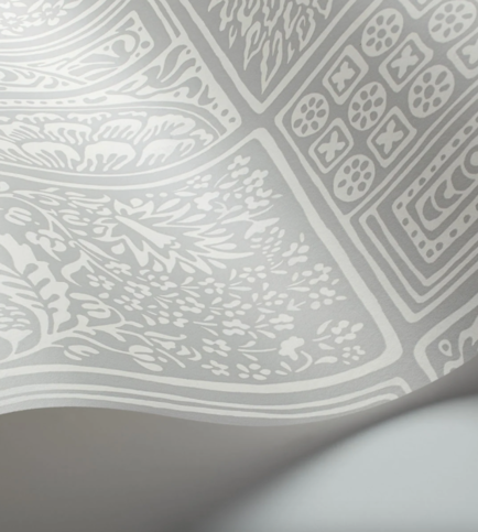 Bellini Grey on White Wallcovering by Cole & Son 