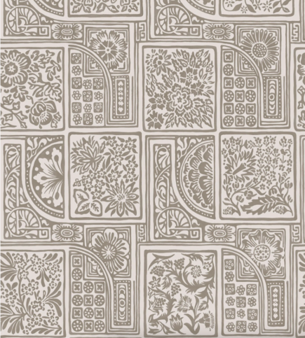 Bellini Metallic Gilver on Stone Wallcovering by Cole & Son 