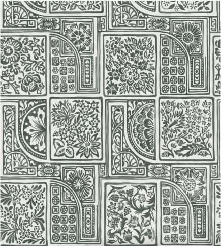 Bellini Soot & Snow Wallcovering by Cole & Son 