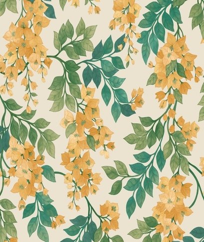 Bougainvillea Wallcovering by Cole & Son 