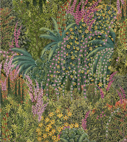 Cascade Leaf Green Wallcovering by Cole & Son 