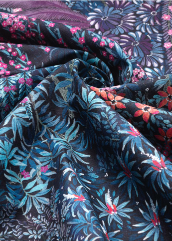 Cascade Linen Union Violet Fabric by Cole & Son 