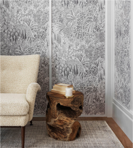 Cascade Platinum Matte Wallcovering by Cole & Son 