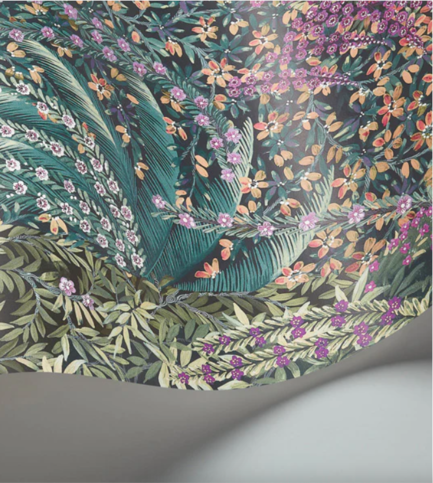 Cascade Teal & Viridian Wallcovering by Cole & Son 