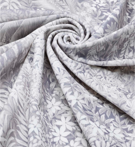 Cascade Velvet Platinum Fabric by Cole & Son 