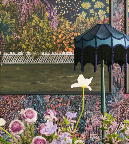 Cascade Violet Wallcovering by Cole & Son 