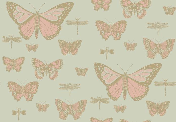 Butterflies & Dragonflies Wallcovering by Cole & Son 