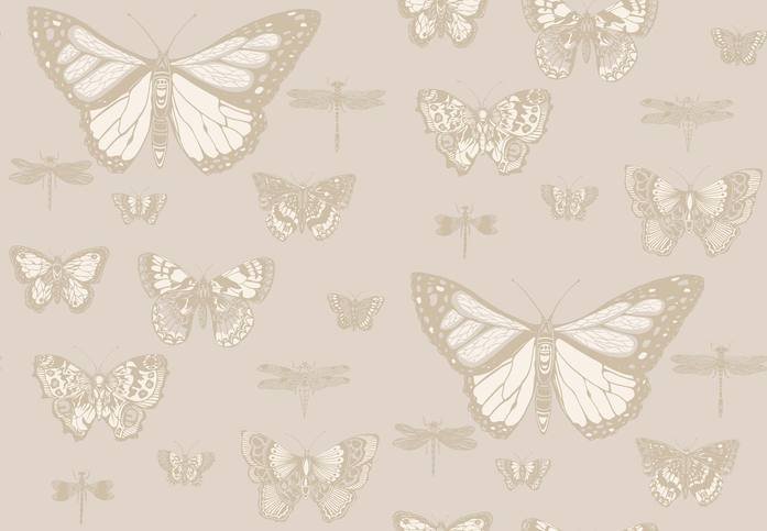 Butterflies & Dragonflies Wallcovering by Cole & Son 