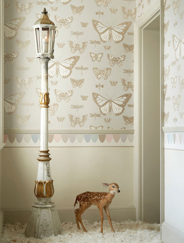Butterflies & Dragonflies Wallcovering by Cole & Son 