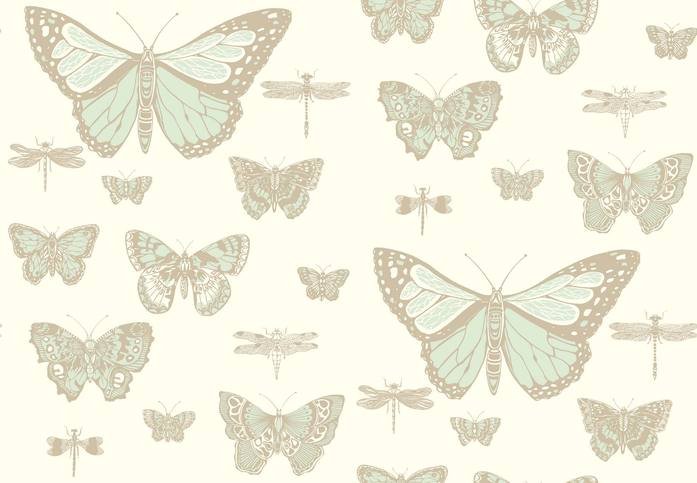 Butterflies & Dragonflies Wallcovering by Cole & Son 