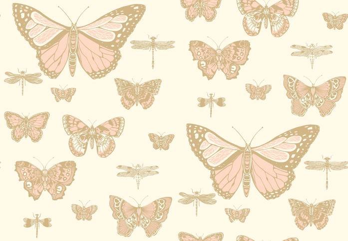 Butterflies & Dragonflies Wallcovering by Cole & Son 