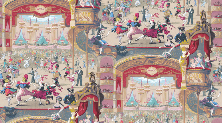 Cabaret Wallcovering by Cole & Son 