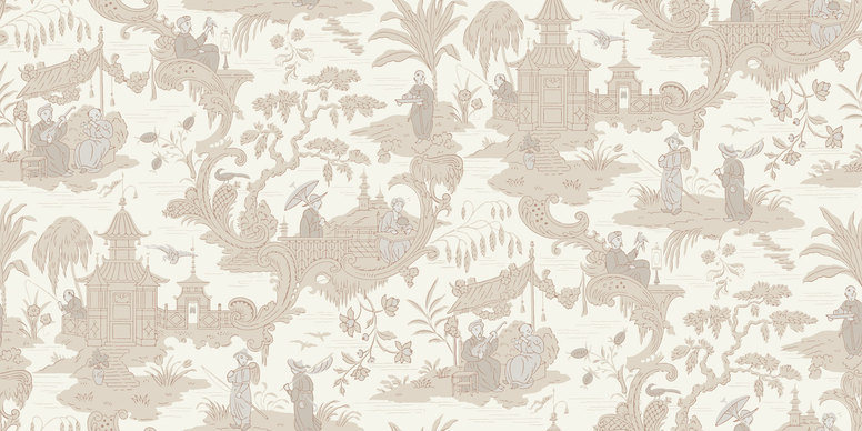 Chinese Toile Wallcovering by Cole & Son 