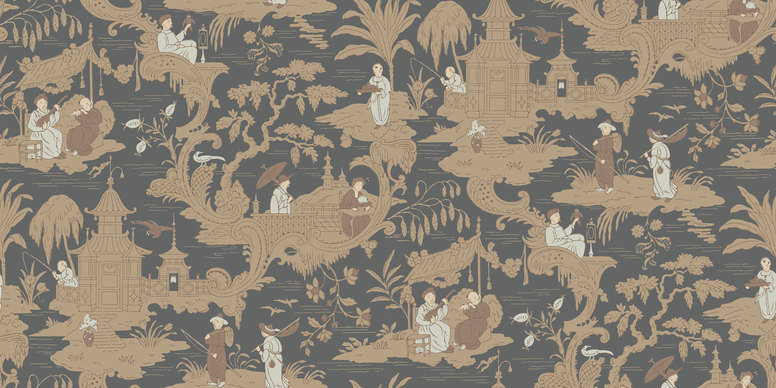 Chinese Toile Wallcovering by Cole & Son 