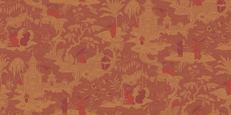 Chinese Toile Wallcovering by Cole & Son 