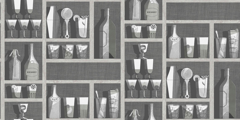 Cocktails Wallcovering by Cole & Son 