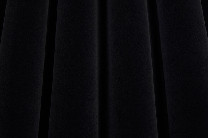 Colour Box Velvet Black Fabric by Cole & Son 