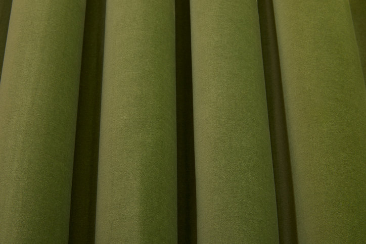Colour Box Velvet Olive Fabric by Cole & Son 