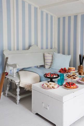 Glastonbury Stripe Wallcovering by Cole and Son