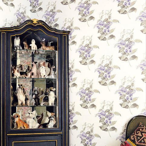 Madras Violet Wallcovering by Cole & Son 