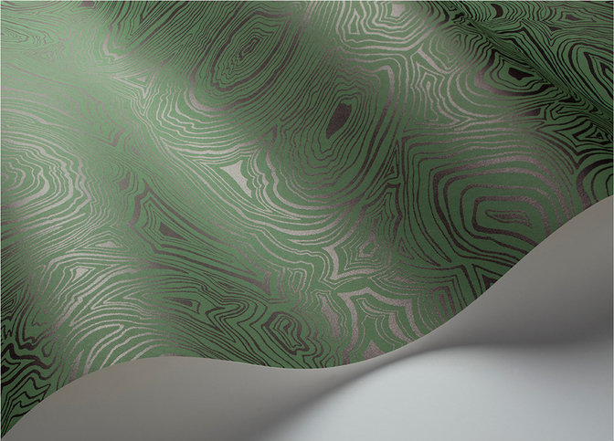 Malachite Wallcovering by Cole & Son 