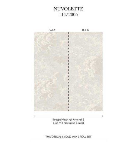 Nuvolette (2 roll set) Wallcovering by Cole & Son 