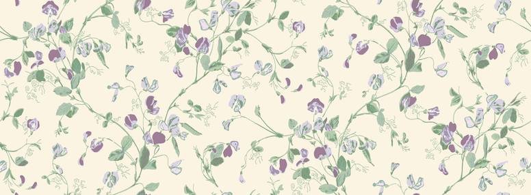 Sweet Pea Wallcovering by Cole & Son 
