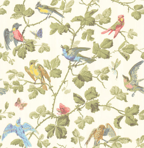 Winter Birds Wallcovering by Cole & Son 