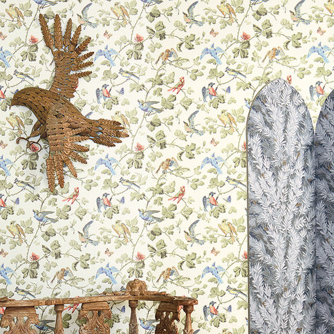 Winter Birds Wallcovering by Cole & Son 