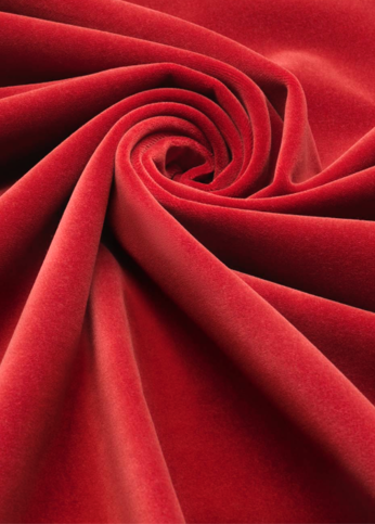 Colour Box Velvet Gardens Poppy Fabric by Cole & Son 