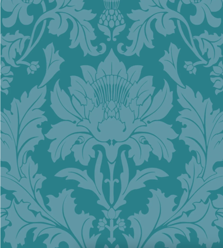 Fonteyn Petrol Wallcovering by Cole & Son 