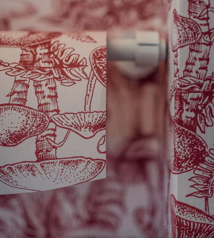 Fungi Forest Burgundy Wallcovering by Cole & Son 