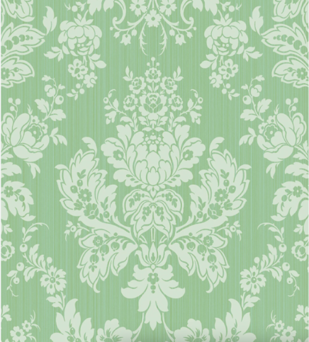 Giselle Mica Leaf Green Wallcovering by Cole & Son 