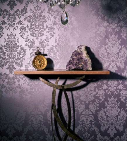 Giselle Mica Pale Violet Wallcovering by Cole & Son 
