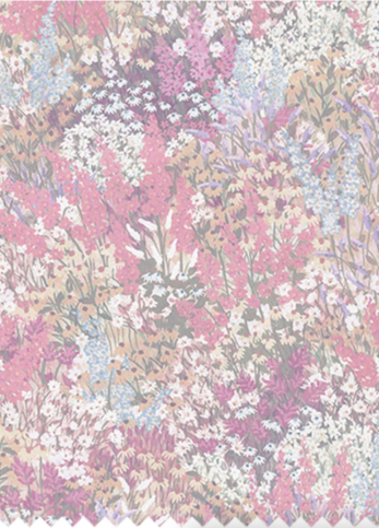 Grande Fleur Linen Union Cerise & Eau de Nil Fabric by Cole & Son 